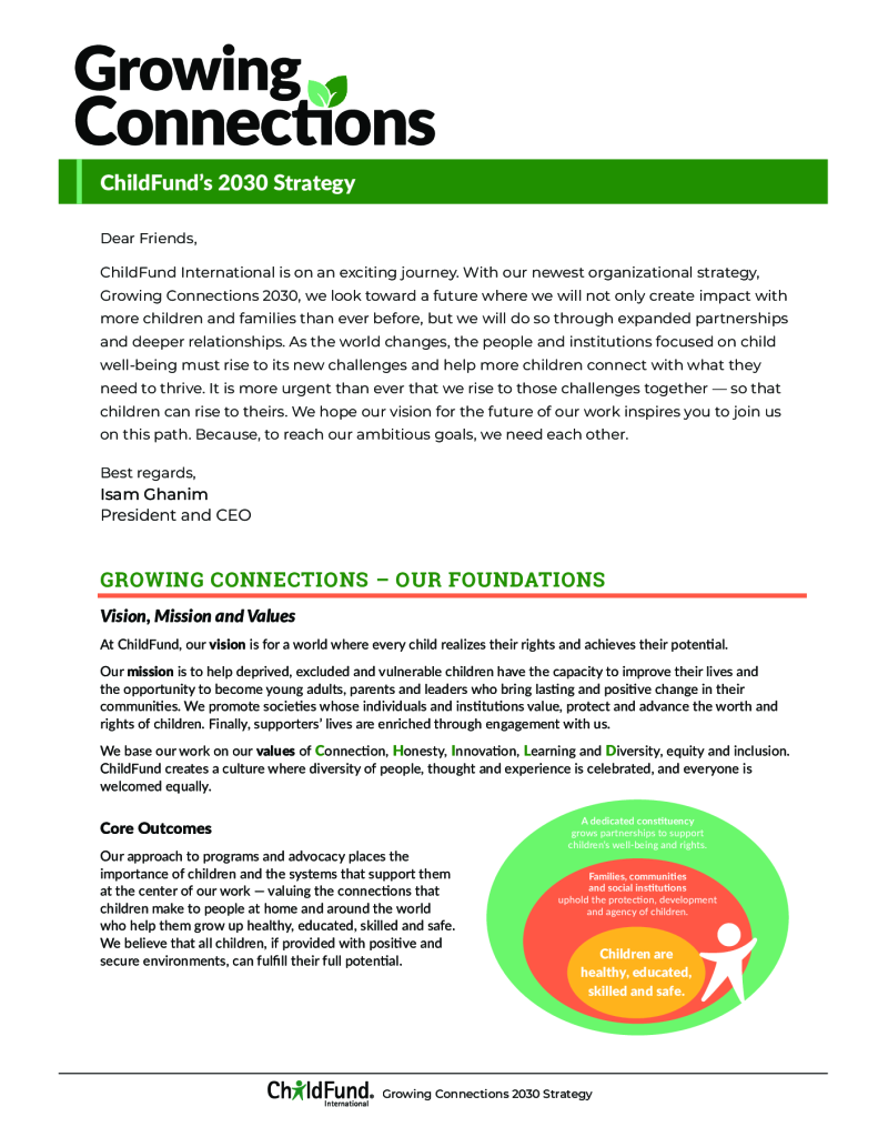 ChildFund’s 2030 Strategy