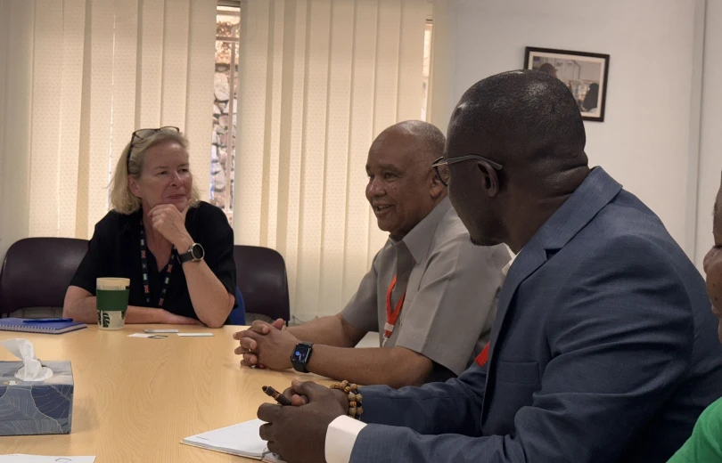  Isam giving Her Excellency Alex Maclean an overview of the organization and areas for potential collaboration